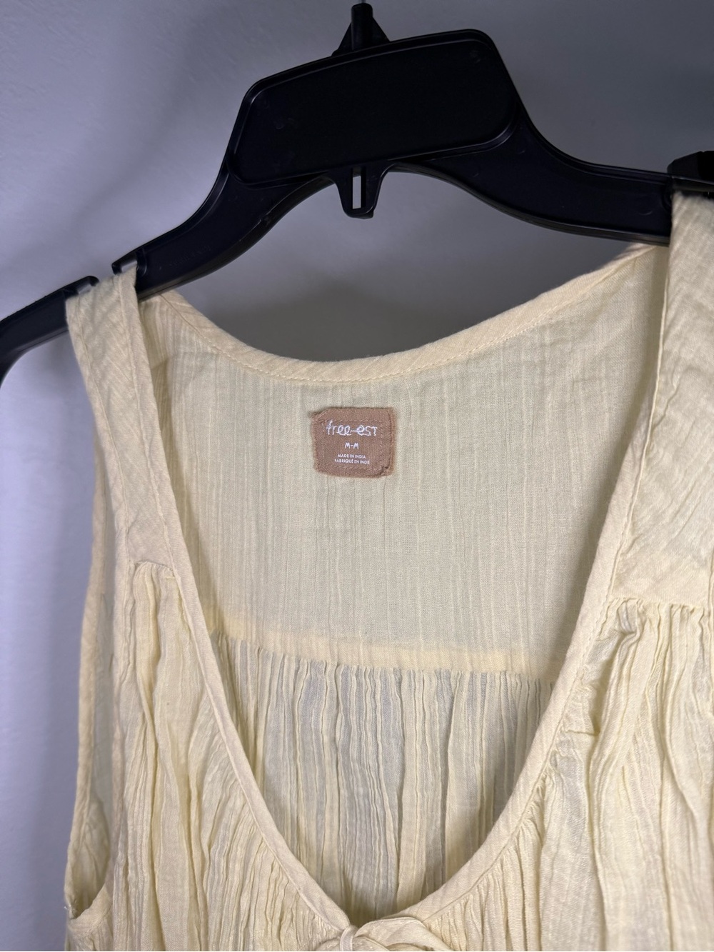Free People Soft Yellow Tiered Maxi Skirt - Picture 2 of 4